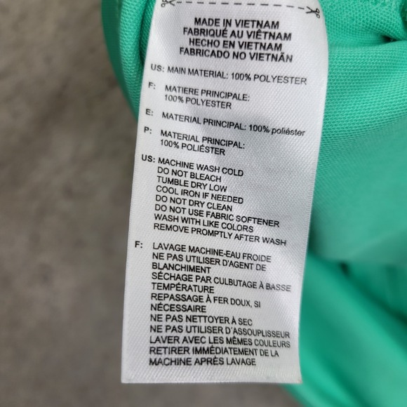 Adidas Golf Polo Shirt Men XL Green Short Sleeve Performance Stretch Lightweight - Picture 6 of 9